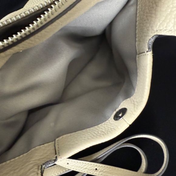 Vince Camuto Leather Handbag Top Handle Purse Winter White Xtra Crossbody Strap - Picture 6 of 10